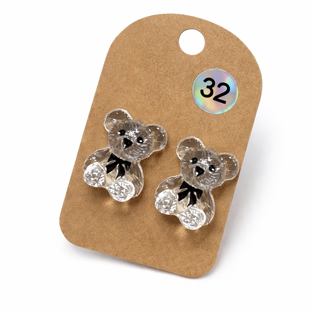 Clear Teddy Studs